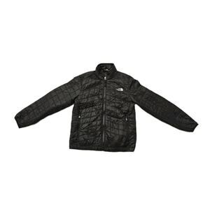 The North Face Thermoball Puffer Insulated Jacket Black Youth Boys 10/12 Medium